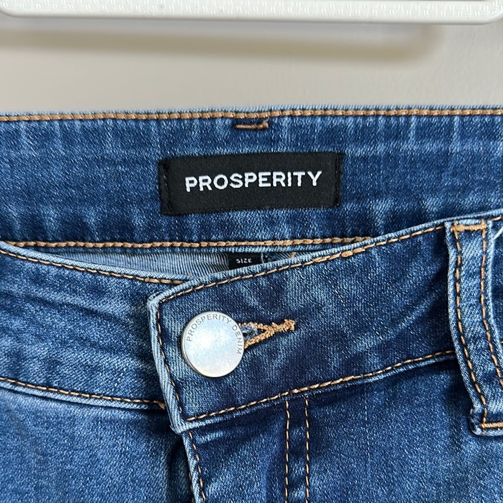 GUC Prosperity Blue High Rise Boot Cut Jeans Denim with Stretch Size 30 - Picture 2 of 9